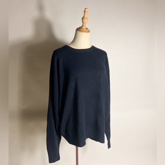 Vintage Other - VINTAGE Scottish Cashmere Navy Crewneck Sweater Size XL